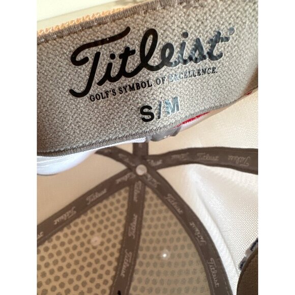 Titleist Pro White Golf Hat S/M Adjustable Lightweight & Breathable Design - Picture 5 of 5